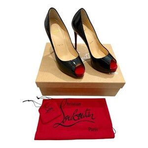 Christian Louboutin New Very Prive 120 Patent Heels